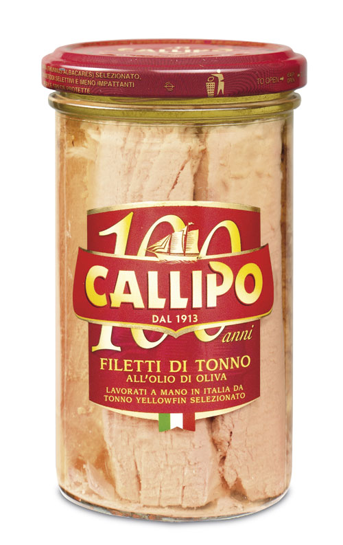 Tonno Callipo " Filetti di Tonno"  gr. 250 all' Olio di Oliva, v