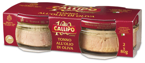 Tonno Callipo 80g. x 2 all'Olio Oliva in Vetro